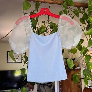 Zara puff sleeve top